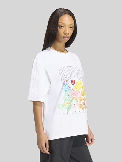 adidas Originals Relaxed Fit T-Shirt aus reiner Baumwolle Offwhite 3