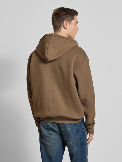 KARL KANI Sweatjacke mit Label-Stitching Khaki 5