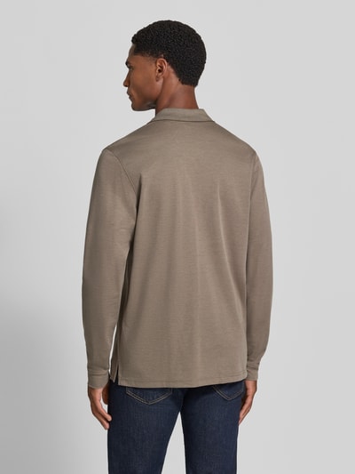 RAGMAN Regular Fit Poloshirt aus Baumwoll-Mix Taupe 5