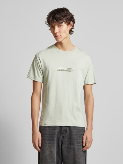 Jack & Jones T-Shirt mit Label-Print Modell 'TARMAC' Mint 4