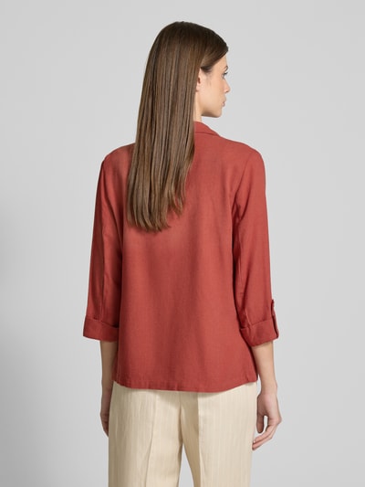 Vero Moda Żakiet o kroju regular fit z mieszanki wiskozy i lnu model ‘JESMILO’ Jasnoczerwony 5