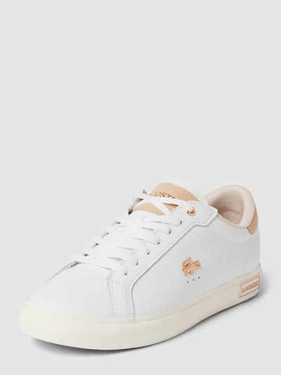 Lacoste Sneaker mit Label-Detail Modell 'POWERCOURT' Weiß 2