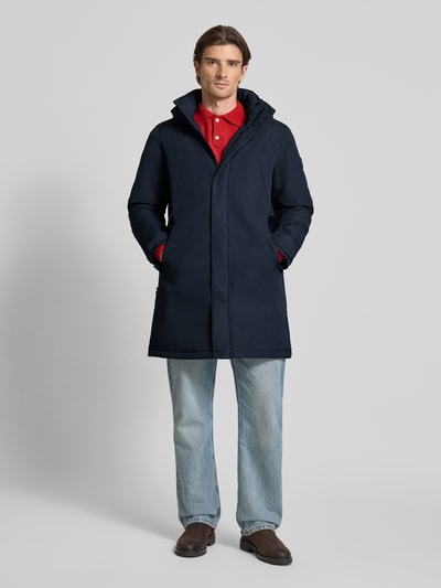 Tommy Hilfiger Regular Fit Funktionsmantel mit Kapuze Marine 1