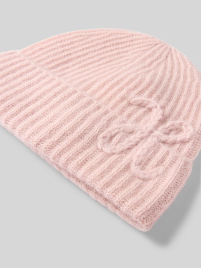 Hemisphere Mütze aus Kaschmir mit Stickdetail Rose 2