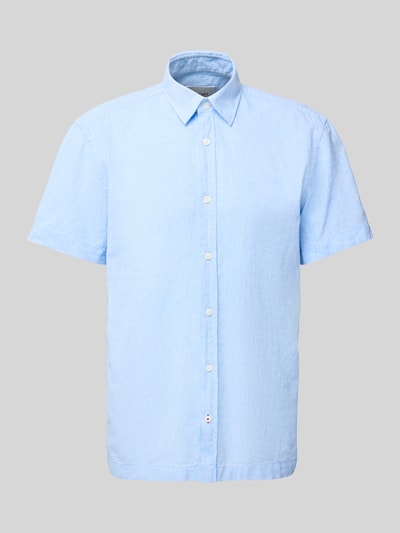 JOOP! Jeans Regular Fit Freizeithemd aus Leinen-Baumwoll-Mix Hellblau 2