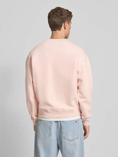 BLKVIS Sweatshirt met labelstitching Oudroze - 5