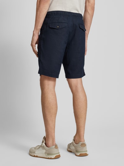 Tommy Hilfiger Shorts aus Leinen-Mix mit elastischem Bund Modell 'HARLEM' Marine 5