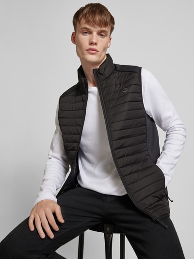 Jack & Jones Bodywarmer met labelprint, model 'MULTI' Zwart - 3