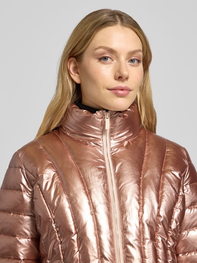 Armani Exchange kurtka pikowana ze stójką Metaliczny różowy 3