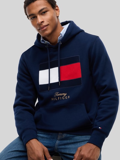 Tommy Hilfiger Hoodie mit Logo-Print Dunkelblau 3