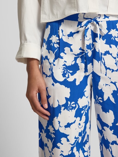 Christian Berg Woman Kuloty z wiskozy z wpuszczanymi kieszeniami i elastycznym pasem Królewski niebieski 3