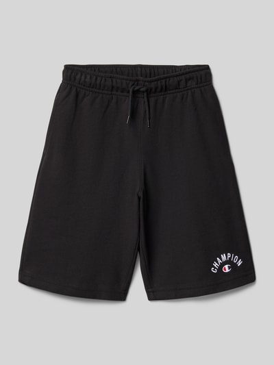 CHAMPION Sweatshorts mit Logo-Stitching Black 1