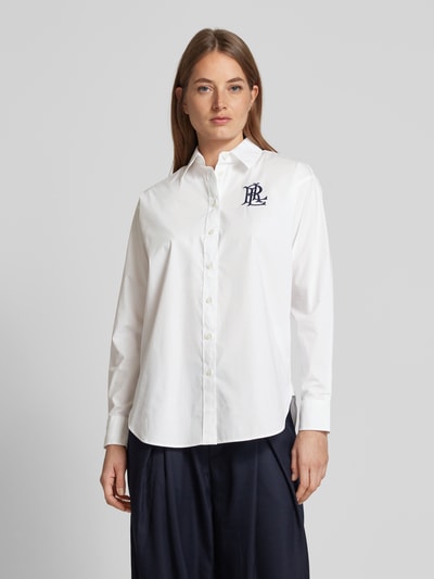 Lauren Ralph Lauren Bluzka koszulowa z wyhaftowanym logo Biały 4