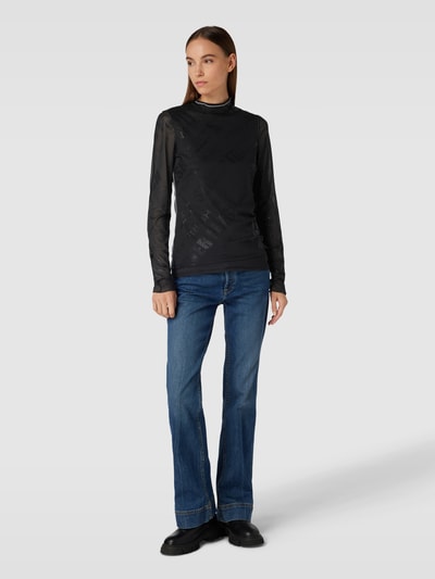 Sportalm Longsleeve mit Allover-Muster Black 1
