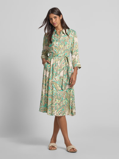 Betty Barclay Hemdblusenkleid mit Bindegürtel Beige 1