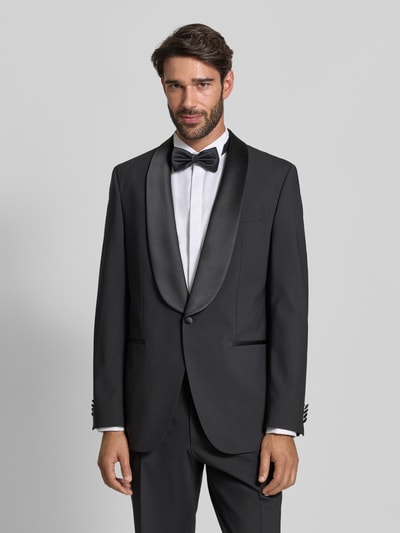 BOSS Regular Fit Anzugsakko aus Schurwoll-Mix Modell 'JASPER TUX' Black 4