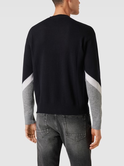 Emporio Armani Strickpullover im Colour-Blocking-Design Marineblau 5