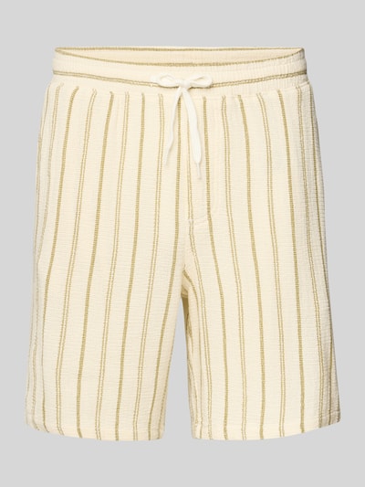 Jack & Jones Regular Fit Shorts mit Strukturmuster Modell 'JAIDEN COBA' Khaki 2