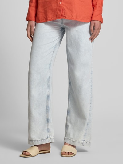 Marc O'Polo Wide fit jeans van een mix van katoen en lyocell Lichtblauw - 4