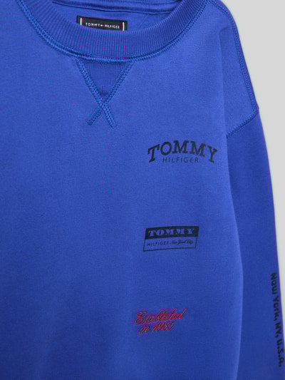 Tommy Hilfiger Teens Regular fit sweatshirt van katoenmix  Koningsblauw - 2