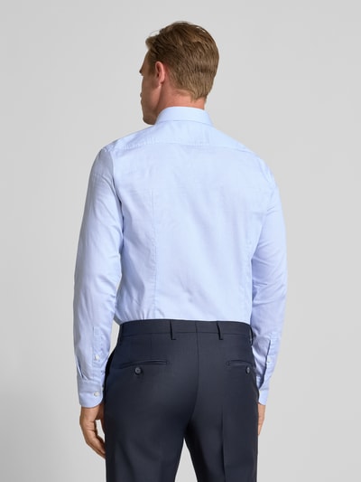 BOSS Slim Fit Businesshemd aus Baumwoll-Mix Modell 'HANK' Bleu 5