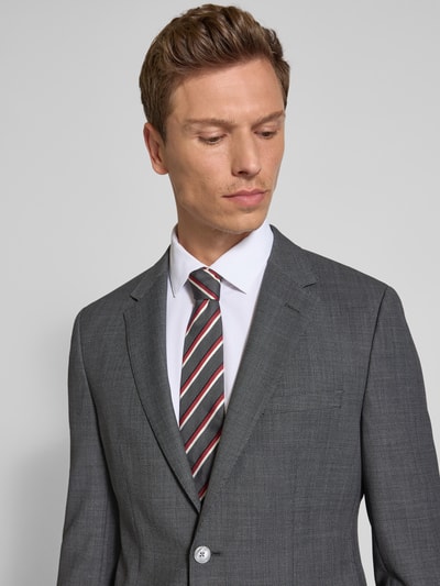 BOSS Slim fit 2-knoops colbert met klepzakken, model 'Jasper' Antraciet - 3