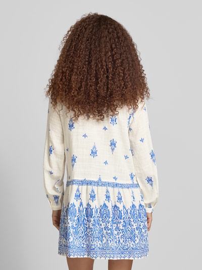 ONLY Tuniek vrijetijdsjurk van mix van katoen, viscose en modal model 'ALMA' Marineblauw - 5