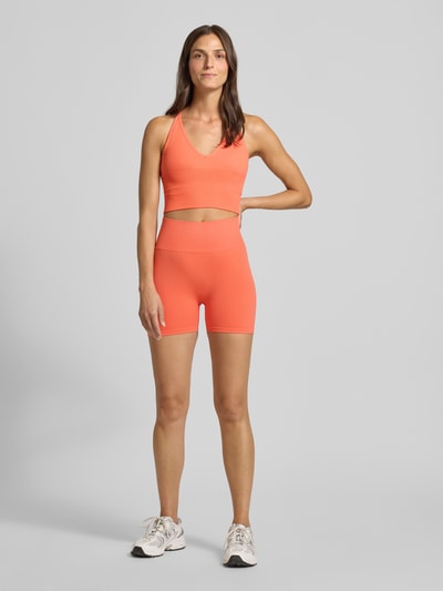 AIMN Korte top met bandjes en V-hals Oranje - 1