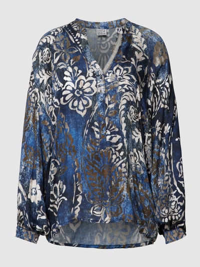 Emily Van den Bergh Blouseshirt met paisleymotief Marineblauw - 2