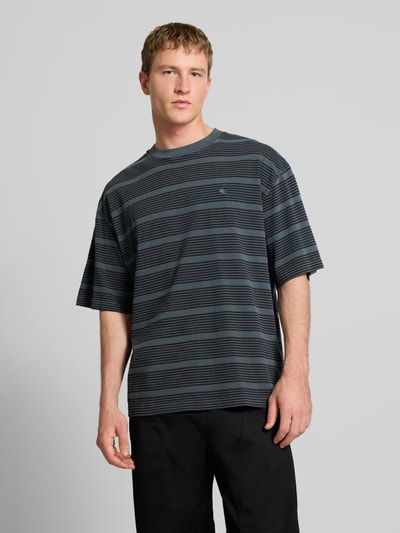 Carhartt Work In Progress Relaxed Fit T-Shirt mit Label-Stitching Modell 'HANSON' Dunkelgruen 4