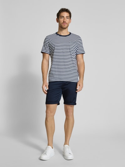 Tom Tailor Regular Fit Chinoshorts aus Baumwoll-Mix Marine 1