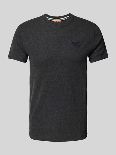 Superdry T-Shirt mit Label-Stitching Dunkelblau 2