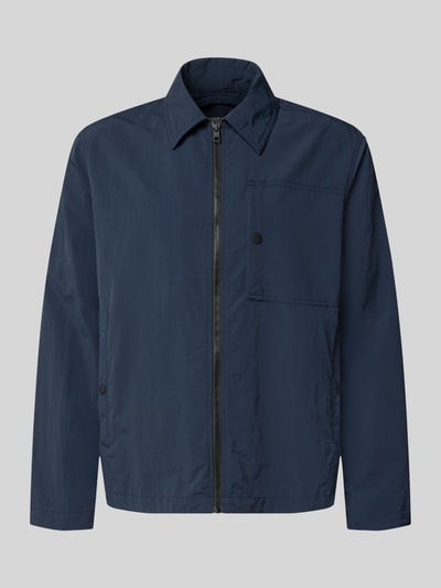 Marc O'Polo DENIM regular fit blouson met platte kraag Marineblauw - 2