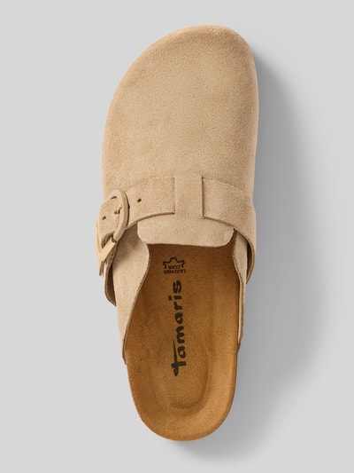Tamaris Hausschuhe aus Leder in Schlupfform Taupe 3