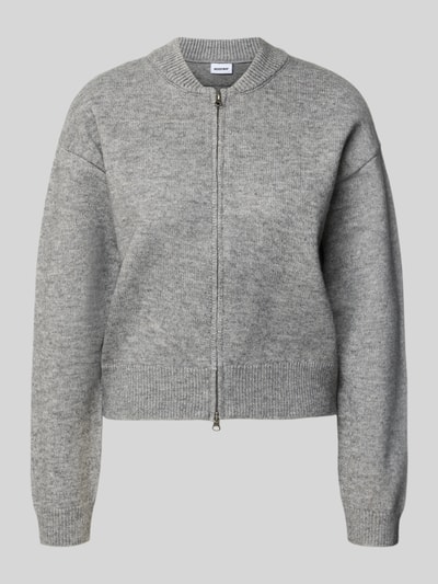 NOISY MAY® Gebreid jack met tweewegritssluiting model 'NMHARLOW' Middengrijs - 1