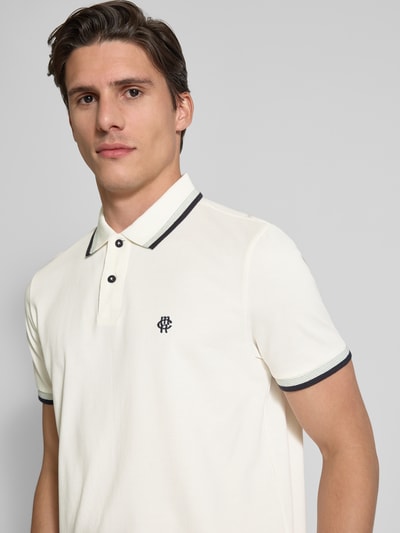 MCNEAL Poloshirt mit Label-Stitching Offwhite 3