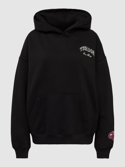 Pegador Hoodie mit Label-Print Modell 'Siesta' Black 2