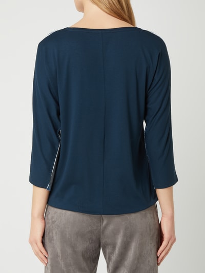 BETTY & CO GREY Bluzka z przodem w kontrastowym kolorze  Granatowy 5