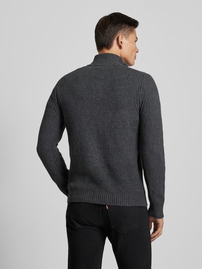 Cinque Gebreide pullover met schipperskraag, model 'CILUCA' Antraciet - 5