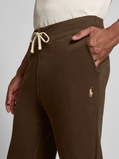 Polo Ralph Lauren Slim Fit Sweatpants mit Tunnelzug Mittelbraun 3