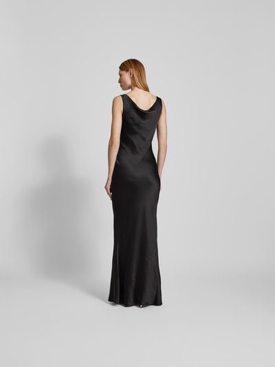 Norma Kamali Maxikleid mit Wasserfall-Ausschnitt Black 5