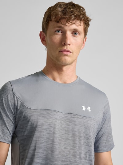 Under Armour Regular fit T-shirt met logoprint, model 'Tech' Middengrijs - 3