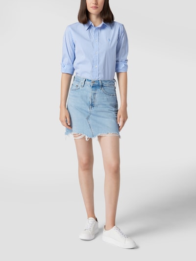 Polo Ralph Lauren Overhemdblouse met streepmotief, model 'GEORGIA' Bleu - 1