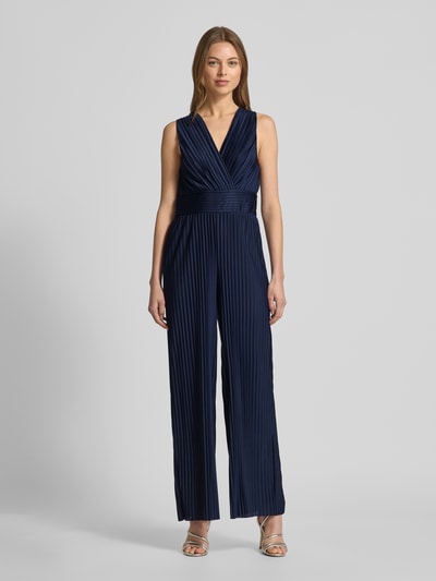 GUIDO MARIA KRETSCHMER WOMAN Jumpsuit met plissévouwen, model 'Linnea' Marineblauw - 4