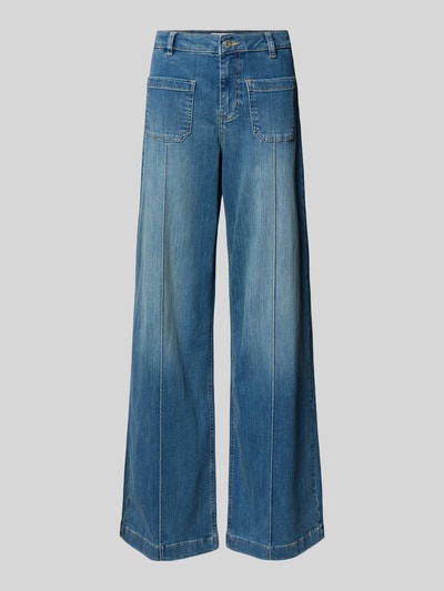 OPUS PANTS Jeans mit weitem Bein und Eingrifftaschen Modell 'Melly' Jeansblau 2