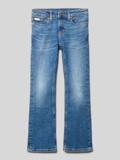 Calvin Klein Jeans Flared jeans met labeldetail Blauw - 1