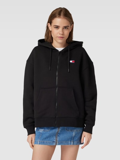 Tommy Jeans Sweatjacke mit Label-Badge Black 4