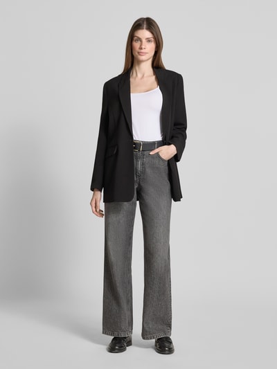 B.Young Blazer met reverskraag en klepzakken, model 'Danta' Zwart - 1