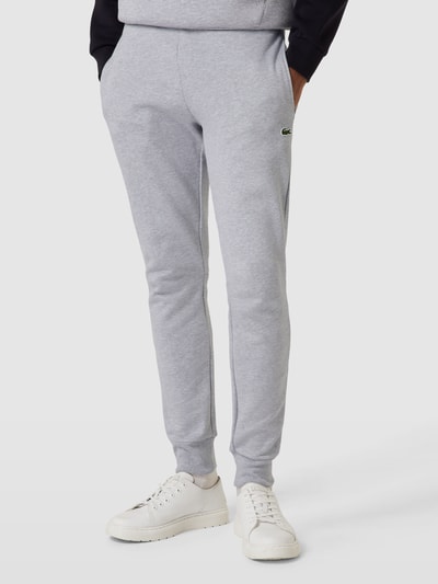 Lacoste Sweatpants met logostitching Lichtgrijs - 4