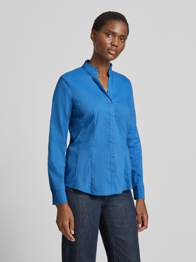 More & More Overhemdblouse met knoopsluiting Oceaanblauw - 4